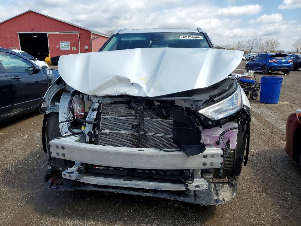 2025 Toyota Highlander VIN 5TDKBRCH2SS687149 COPART salvage auction — FRONT END, On - Permit No Brand - Unfit, sold $26,750 on 2026-07-07 (photo 5)