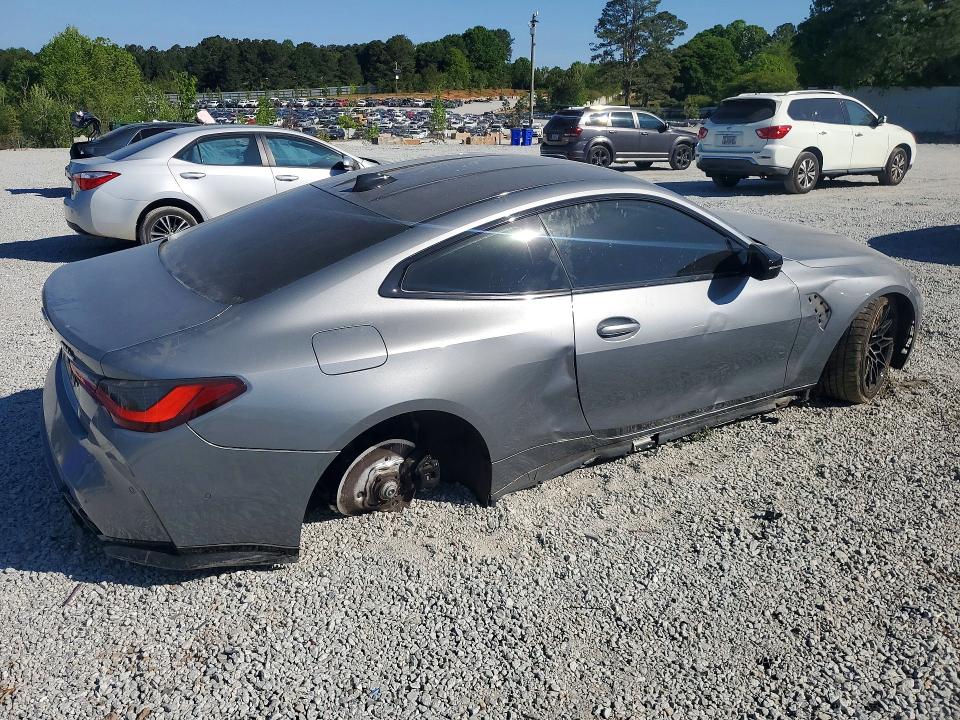 2022 BMW M4 VIN WBS33AZ08NCH76858 COPART salvage auction — REAR END, Ga - Cert Of Title-Salvage, sold $28,250 on 2026-07-20 (photo 3)