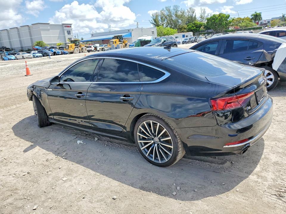 2018 Audi A5 VIN WAUCNCF55JA128729 COPART salvage auction — FRONT END, Id - Salvage Certificate Of Title, sold $3,100 on 2026-07-17 (photo 2)