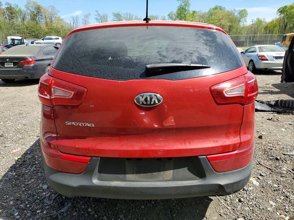 2013 Kia Sportage VIN KNDPB3A22D7511720 COPART salvage auction — FRONT END, Md - Cert Of Salvage > 75% Damage, sold $900 on 2026-07-28 (photo 6)