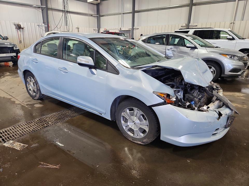 2012 Honda Civic VIN JHMFB4F2XCS003080 COPART salvage auction — FRONT END, Mn - Cert Of Title-Prior Salvage, sold $450 on 2026-07-14 (photo 4)