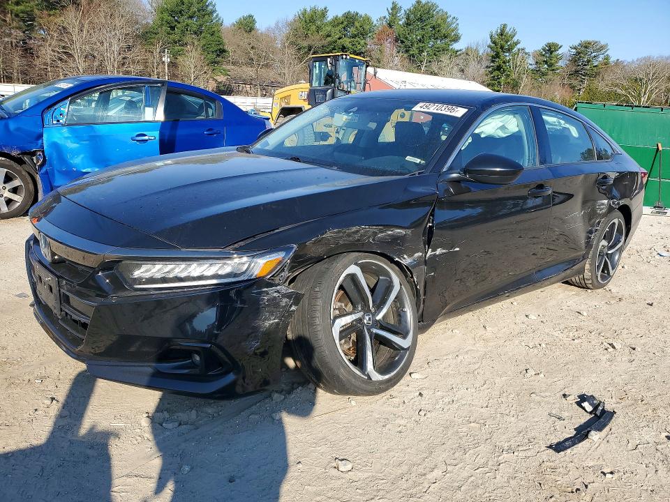 2021 Honda Accord VIN 1HGCV1F4XMA118993 COPART salvage auction — FRONT END, Id - Salvage Certificate Of Title, sold $5,900 on 2026-07-02 (photo 1)