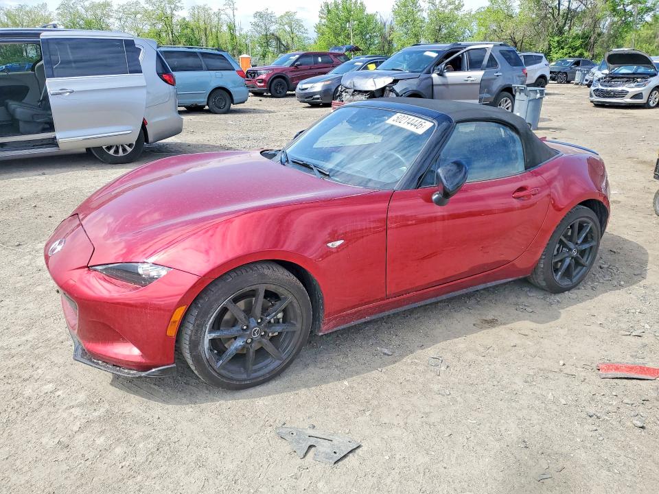 2022 Mazda Mx-5 VIN JM1NDAC77N0505582 COPART salvage auction — FRONT END, Md - Cert Of Salvage < 75% Damage, sold $250 on 2026-07-28 (photo 1)