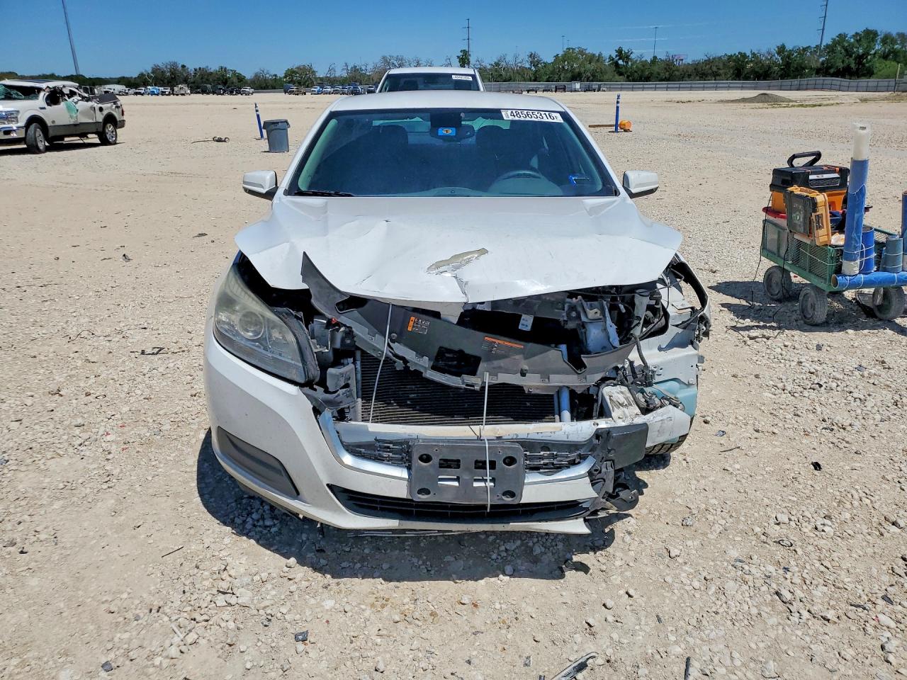 2016 Chevrolet Malibu Limited VIN 1G11C5SA8GF106372 COPART salvage auction — Front End, TX - SALVAGE VEHICLE TITLE, sold $450 on 2026-06-25 (photo 5)