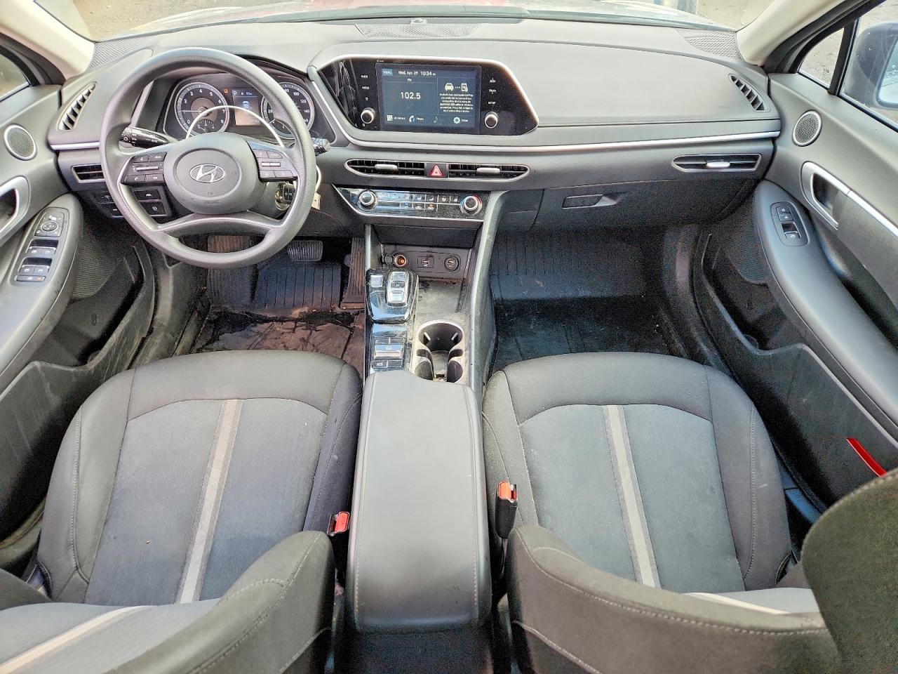 2021 Hyundai Sonata VIN 5NPEG4JA7MH086528 COPART salvage auction — Side, IN - CERT OF TITLE-SALVAGE TITLE, sold $2,900 on 2026-07-10 (photo 8)