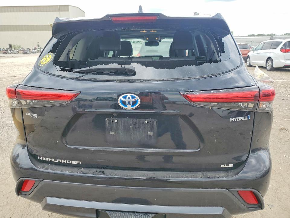 2023 Toyota Highlander VIN 5TDAARAH7PS519614 COPART salvage auction — HAIL, Ks - Cert Of Title-Salvage, sold $16,900 on 2026-07-02 (photo 6)