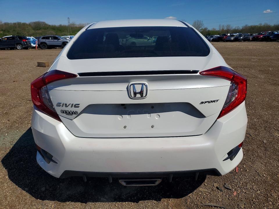 2020 Honda Civic VIN 19XFC2F8XLE029947 COPART salvage auction — FRONT END, Il - Salvage Certificate, sold $7,300 on 2026-07-29 (photo 6)