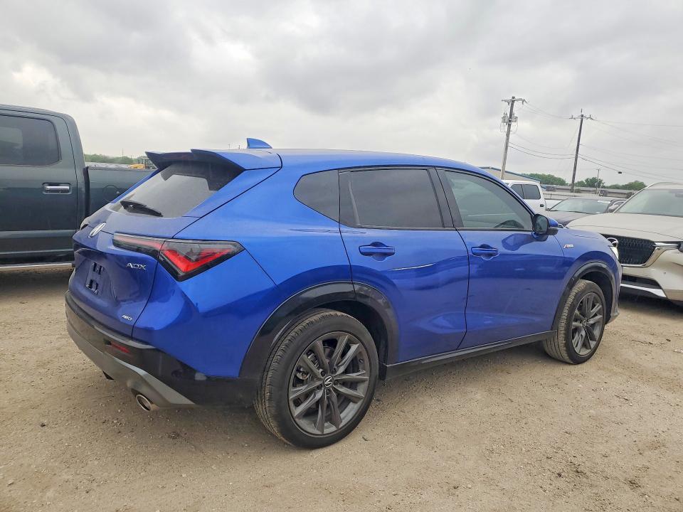 2025 Acura Adx VIN 3HDSA2H55SM711290 COPART salvage auction — SIDE, Tx - Salvage Vehicle Title, sold $15,100 on 2026-07-30 (photo 3)