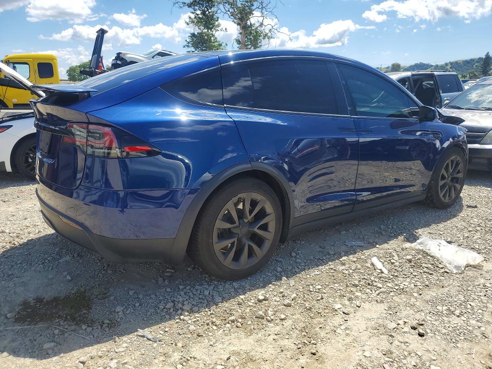 2023 Tesla Model x VIN 7SAXCAE58PF378663 COPART salvage auction — FRONT END, Ca - Salvage Certificate, sold $17,400 on 2026-07-16 (photo 3)