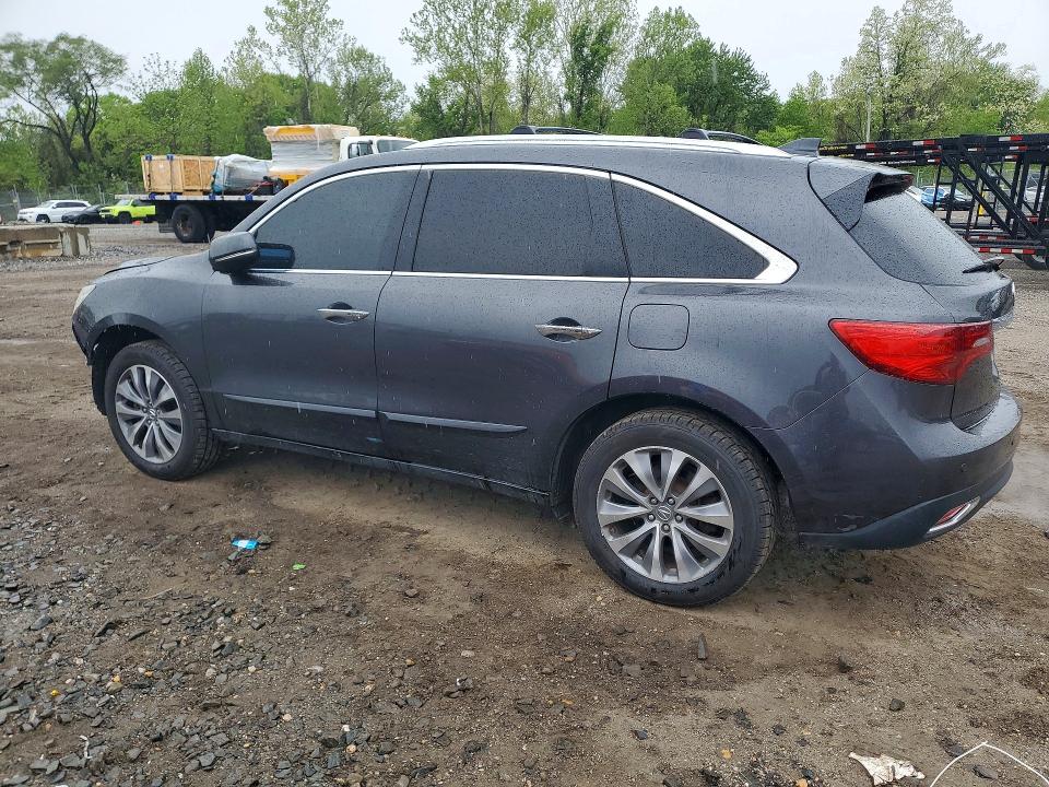 2014 Acura Mdx VIN 5FRYD4H64EB008469 COPART salvage auction — FRONT END, Md - Cert Of Salvage > 75% Damage, sold $2,650 on 2026-07-02 (photo 2)