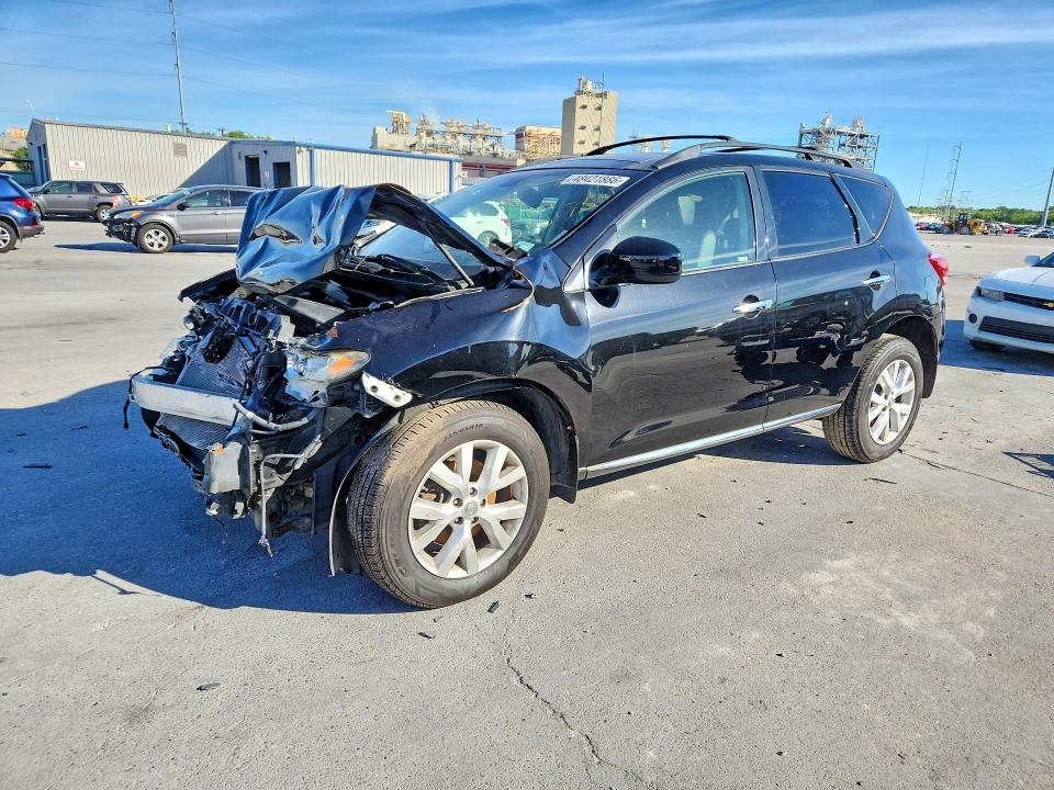 2014 Nissan Murano VIN JN8AZ1MW2EW516075 COPART salvage auction — FRONT END, Id - Salvage Certificate Of Title, sold $375 on 2026-07-15 (photo 1)