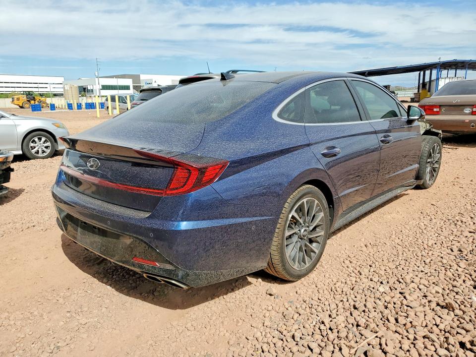2020 Hyundai Sonata VIN 5NPEH4J26LH045652 COPART salvage auction — FRONT END, Id - Salvage Certificate Of Title, sold $3,950 on 2026-07-09 (photo 3)
