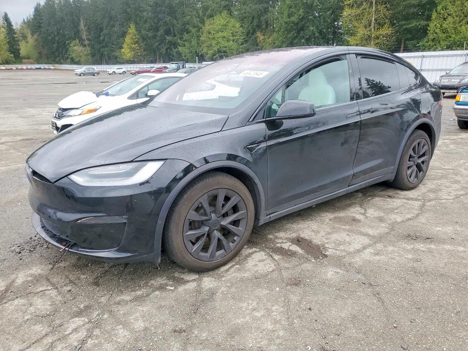 2021 Tesla Model x VIN 5YJXCBE58MF326805 COPART salvage auction — FRONT END, Wa - Bill Of Sale, sold $1,100 on 2026-07-27 (photo 1)