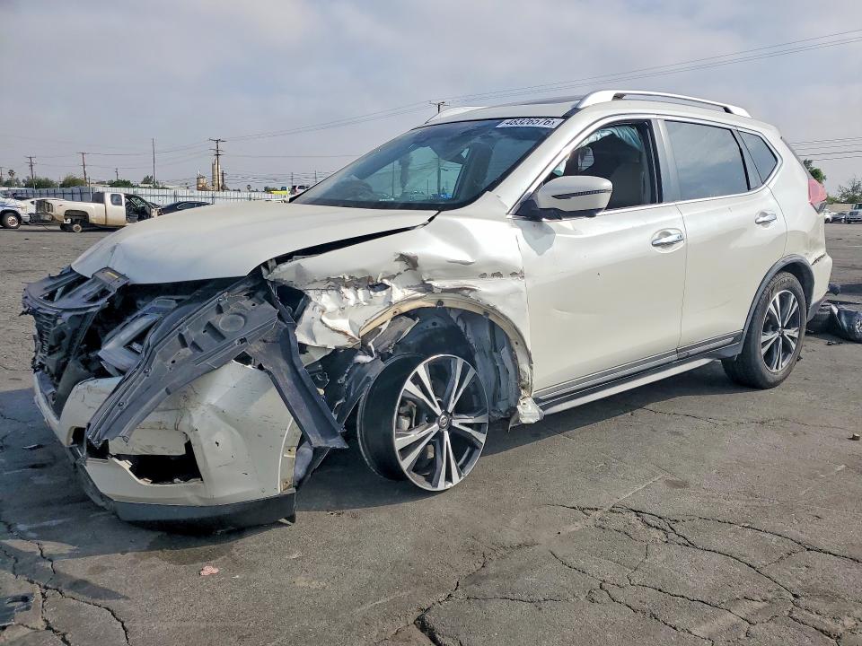 2018 Nissan Rogue VIN JN8AT2MT5JW455487 COPART salvage auction — FRONT END, Ca - Salvage Certificate, sold $200 on 2026-07-23 (photo 1)