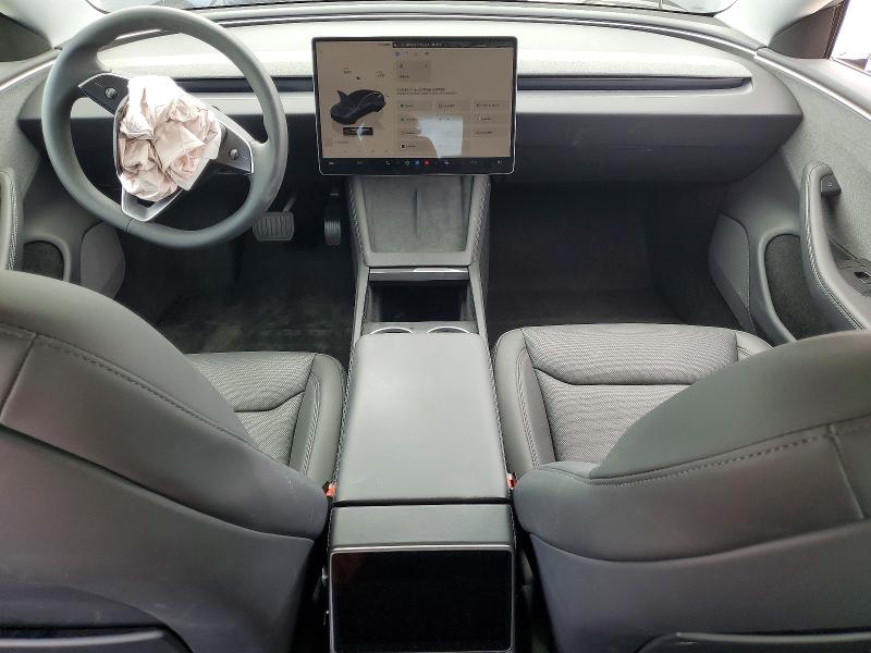 2025 Tesla Model 3 VIN 5YJ3E1EA7SF002242 COPART salvage auction — FRONT END, Tx - Salvage Vehicle Title, sold $8,400 on 2026-07-09 (photo 8)