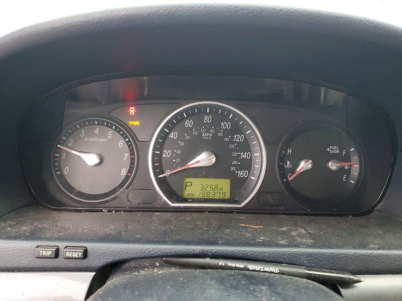 2008 Hyundai Sonata VIN 5NPET46F88H379795 COPART salvage auction — FRONT END, In - Cert Of Title - Rebuilt Vehicl, sold $500 on 2026-07-07 (photo 9)