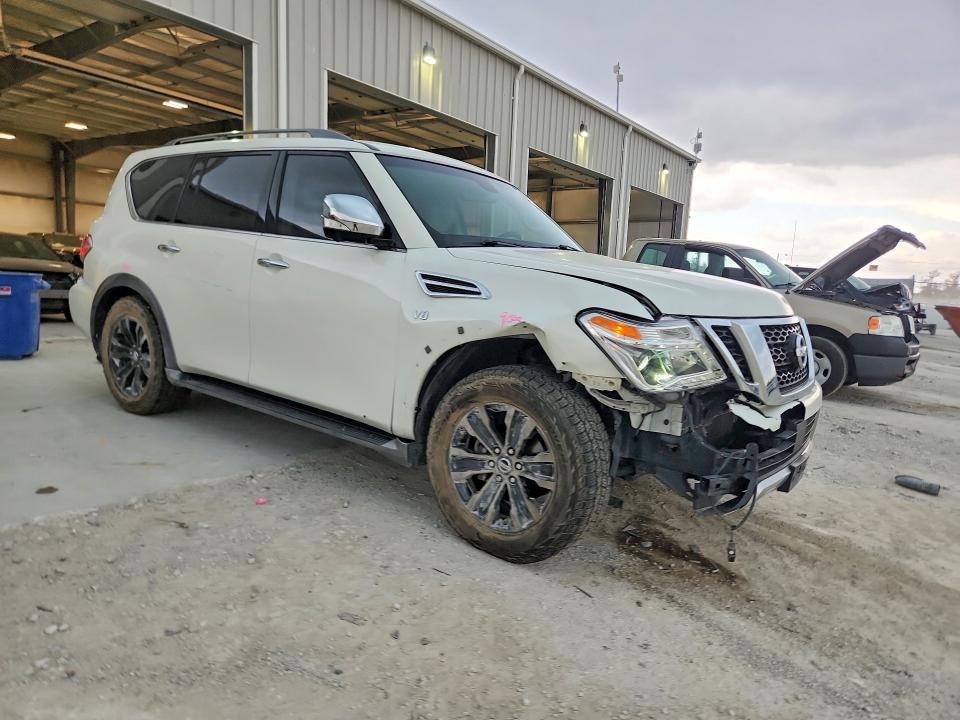 2017 Nissan Armada VIN JN8AY2NF3H9301024 COPART salvage auction — FRONT END, Id - Salvage Certificate Of Title, sold $3,700 on 2026-07-14 (photo 4)