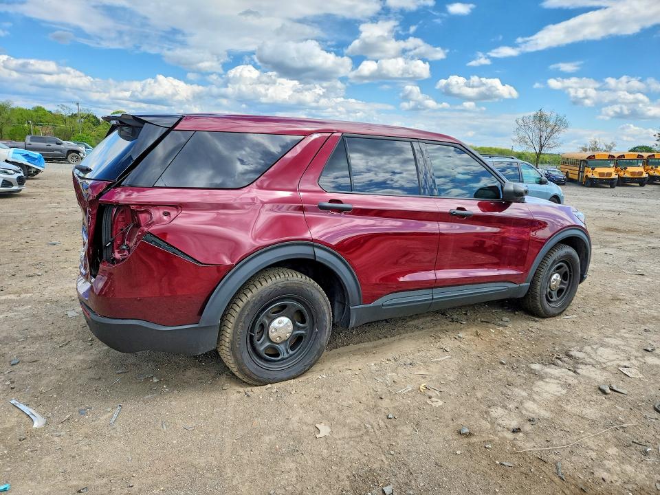 2023 Ford Explorer VIN 1FM5K8AB2PGA63340 COPART salvage auction — REAR END, Md - Certificate Of Title (P), sold $8,600 on 2026-07-02 (photo 3)