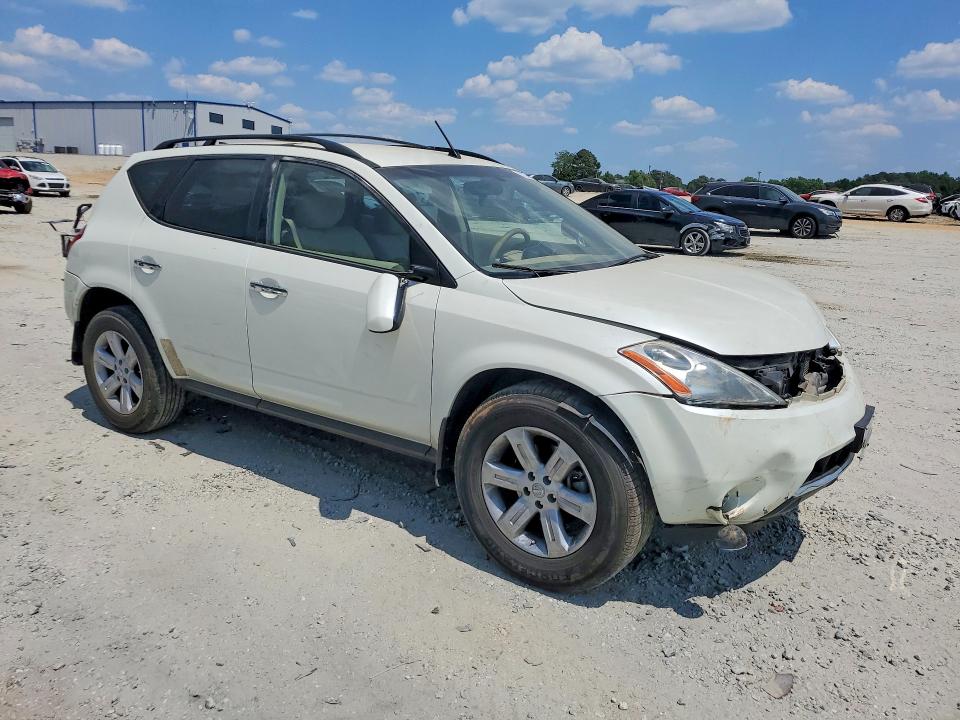2007 Nissan Murano VIN JN8AZ08T07W506903 COPART salvage auction — FRONT END, GA - CERT OF TITLE-SALVAGE, sold $600 on 2026-07-22 (photo 4)