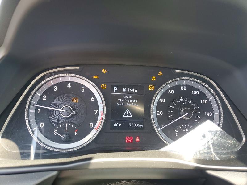 2020 Hyundai Sonata VIN 5NPEG4JA3LH057140 COPART salvage auction — FRONT END, Ca - Salvage Certificate, sold $2,300 on 2026-07-03 (photo 9)