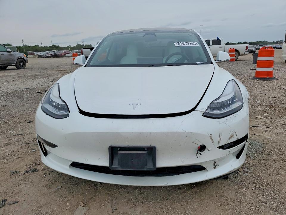 2020 Tesla Model 3 VIN 5YJ3E1EB8LF639621 COPART salvage auction — FRONT END, Tx - Salvage Vehicle Title, sold $8,600 on 2026-08-03 (photo 5)