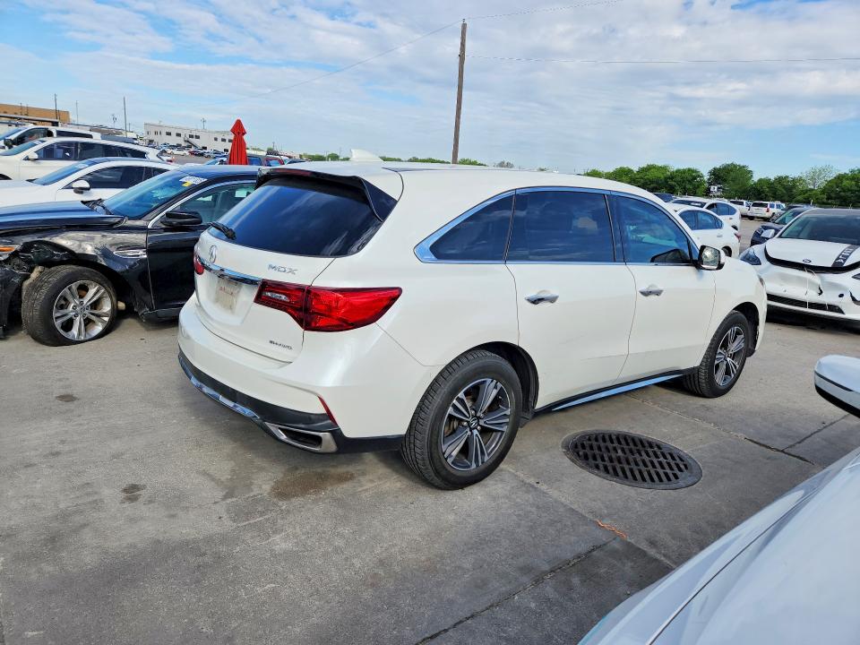2017 Acura Mdx VIN 5FRYD4H30HB019575 COPART salvage auction — SIDE, TX - SALVAGE VEHICLE TITLE, sold $8,000 on 2026-07-30 (photo 3)