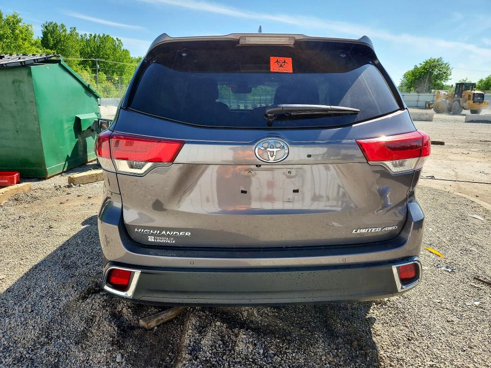 2019 Toyota VIN 5TDDZRFH8KS992848 COPART salvage auction — FRONT END, Ky - Cert Of Title-Salvage, sold $1,100 on 2026-07-23 (photo 6)