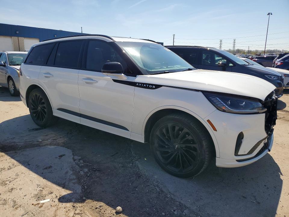 2025 Lincoln Aviator VIN 5LM5J7XC9SGL04927 COPART salvage auction — FRONT END, Mi - Cert Of Title-Salvage Vehicle, sold $29,000 on 2026-07-17 (photo 4)