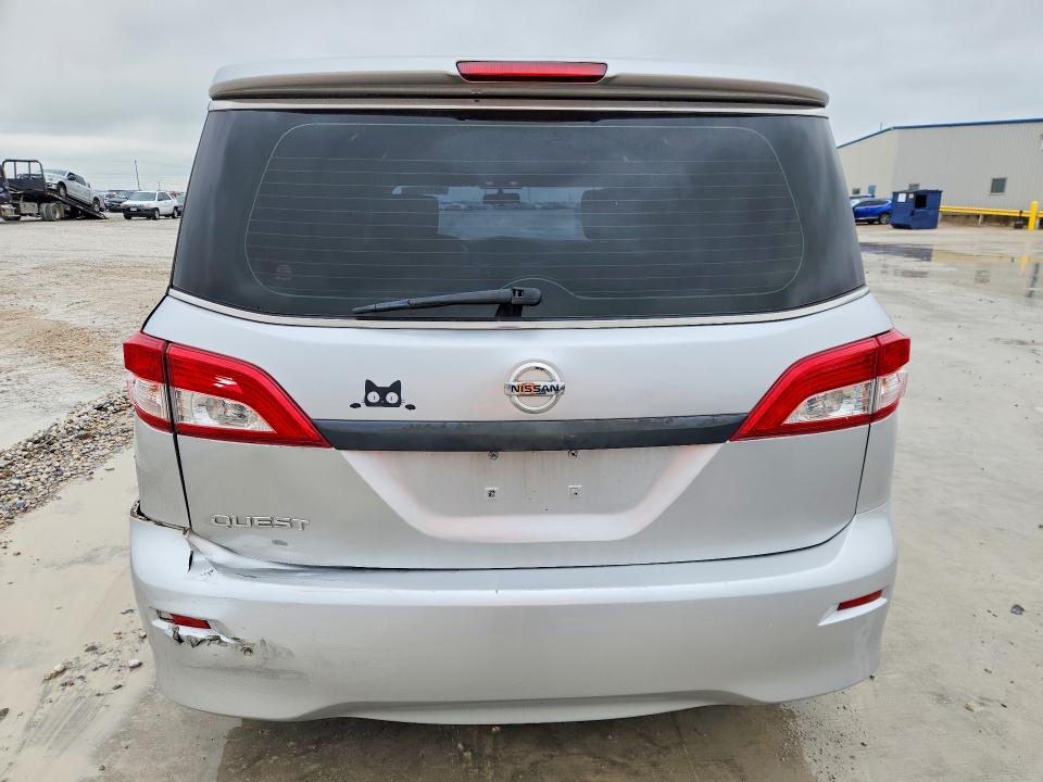 2014 Nissan Quest VIN JN8AE2KP7E9105377 COPART salvage auction — FRONT END, TX - CERTIFICATE OF TITLE, sold $525 on 2026-07-24 (photo 6)