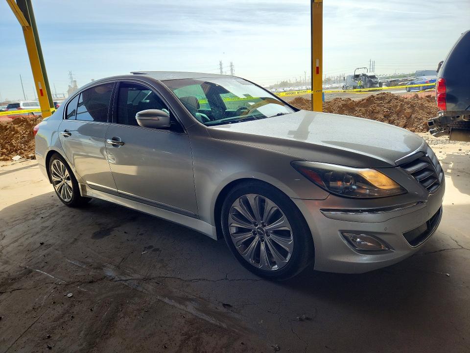 2012 Hyundai Genesis VIN KMHGC4DHXCU187642 COPART salvage auction — SIDE, Az - Cert Of Title - Salvage, sold $3,000 on 2026-07-29 (photo 4)