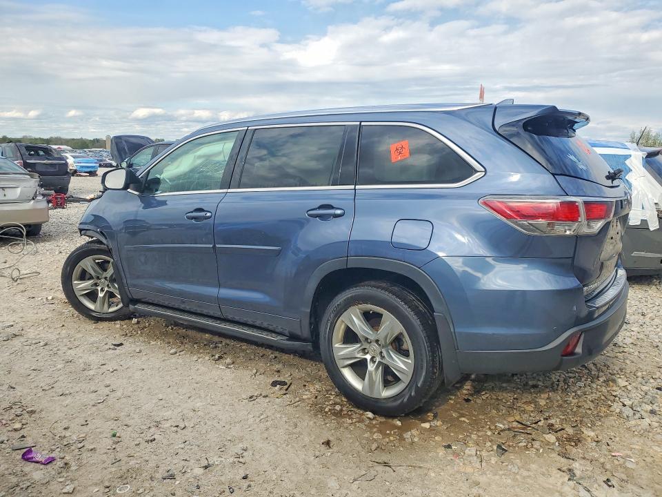 2015 Toyota Highlander VIN 5TDDKRFH5FS210564 COPART salvage auction — FRONT END, Mi - Certificate Of Title, sold $2,550 on 2026-07-02 (photo 2)
