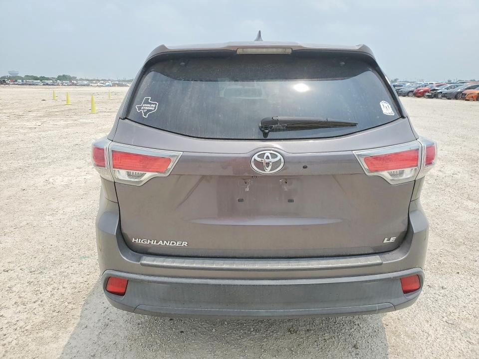 2014 Toyota VIN 5TDZKRFH0ES017002 COPART salvage auction — FRONT END, Tx - Salvage Vehicle Title, sold $3,100 on 2026-07-09 (photo 6)