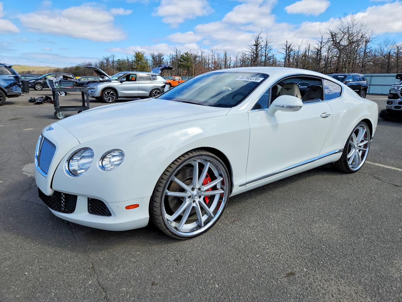 2012 Bentley Continental gt VIN SCBFR7ZAXCC071524 COPART salvage auction — Minor Dent/Scratches, NY - CERT OF TITLE-REBUILT SALVAGE (P), sold $17,000 on 2026-04-27 (photo 1)