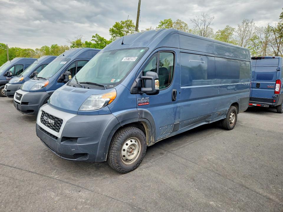 2020 Ram Promaster 3500 VIN 3C6URVJG4LE136165 COPART salvage auction — SIDE, Pa - Cert Of Title, sold $6,900 on 2026-07-28 (photo 1)