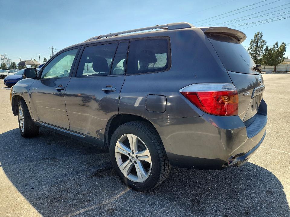 2008 Toyota Highlander VIN JTEDS43A882019978 COPART salvage auction — MINOR DENT/SCRATCHES, CA - DIS/DLR/EXP ONLY CLEAN TITLE, sold $1,550 on 2026-07-16 (photo 2)