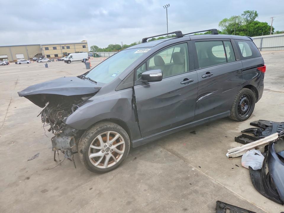 2013 Mazda 5 VIN JM1CW2CL4D0158960 COPART salvage auction — FRONT END, TX - SALVAGE VEHICLE TITLE (P), sold $175 on 2026-07-27 (photo 1)