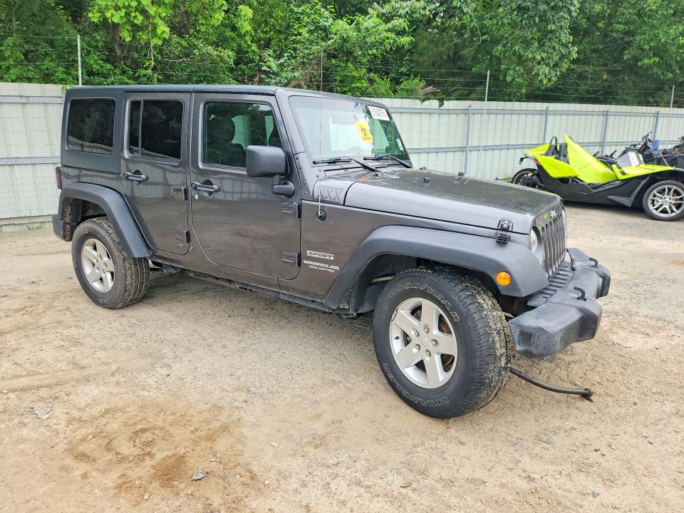 2016 Jeep Wrangler / VIN 1C4BJWDG0GL287865 COPART salvage auction — SIDE, La - Cert Of Title-Salvage, sold $3,650 on 2026-07-02 (photo 4)