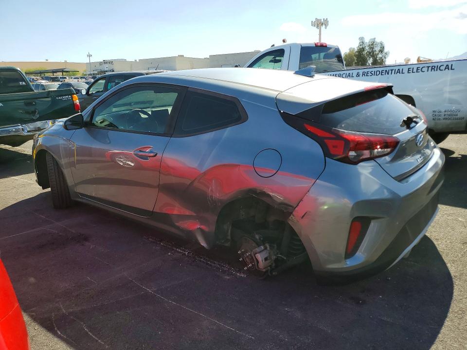 2019 Hyundai Veloster VIN KMHTG6AF4KU018121 COPART salvage auction — REAR END, NV, sold $2,850 on 2026-07-20 (photo 2)
