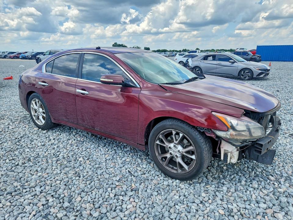 2013 Nissan Maxima VIN 1N4AA5APXDC803287 COPART salvage auction — FRONT END, Fl - Cert Of Ttl-Rebuilt&Slvg Rbld, sold $400 on 2026-07-10 (photo 4)