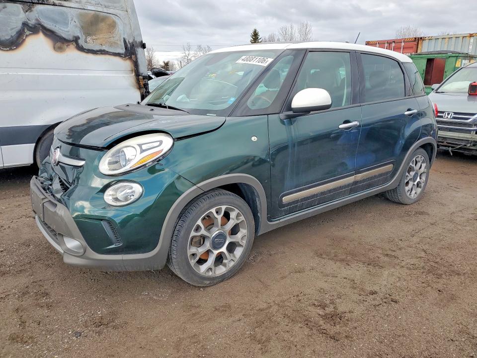 2014 Fiat 500 VIN ZFBCFADH2EZ025537 COPART salvage auction — FRONT END, Salvage Title, sold $200 on 2026-07-23 (photo 1)