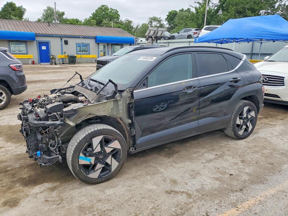 2024 Hyundai Kona VIN KM8HE3A3XRU028596 COPART salvage auction — FRONT END, Ks - Cert Of Title-Salvage, sold $4,050 on 2026-07-17 (photo 1)