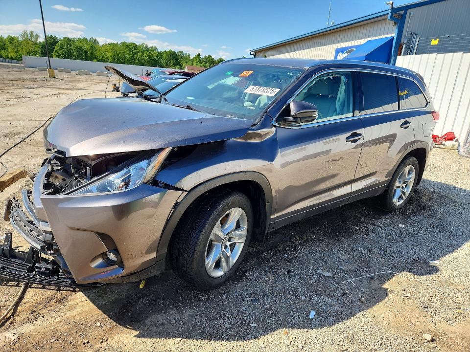 2019 Toyota VIN 5TDDZRFH8KS992848 COPART salvage auction — FRONT END, Ky - Cert Of Title-Salvage, sold $1,100 on 2026-07-23 (photo 1)