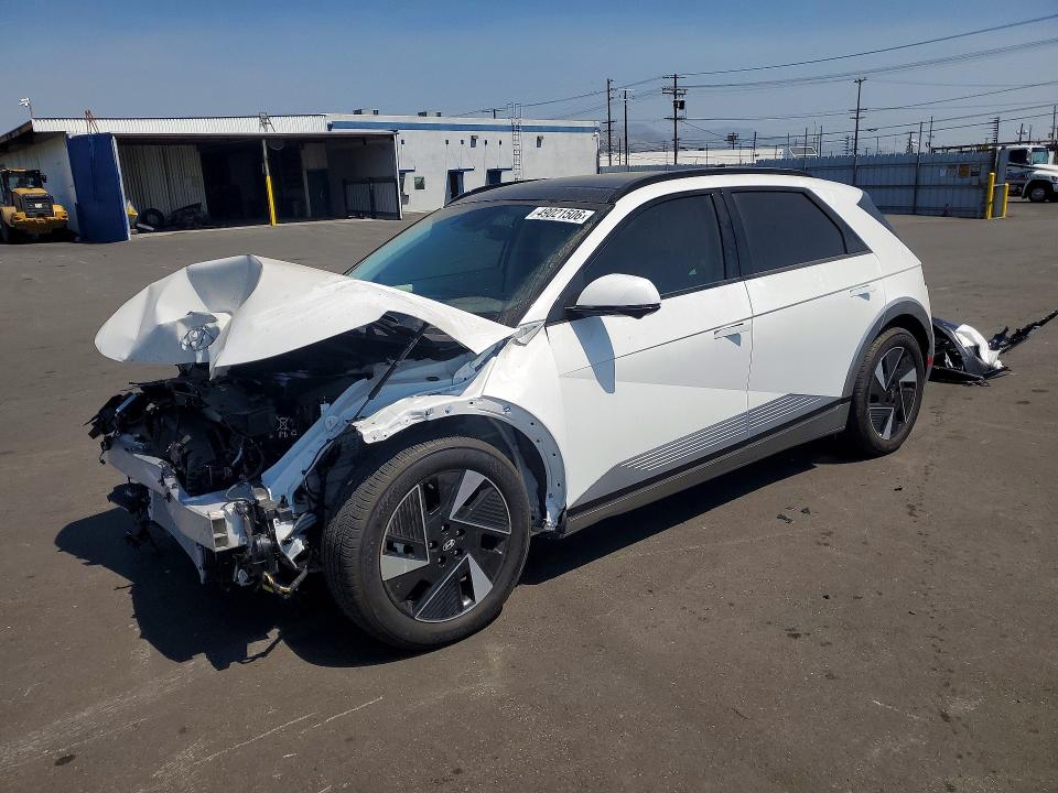 2025 Hyundai Ioniq VIN 7YAKRDDC5SY024852 COPART salvage auction — FRONT END, Ca - Salvage Certificate, sold $9,400 on 2026-07-15 (photo 1)