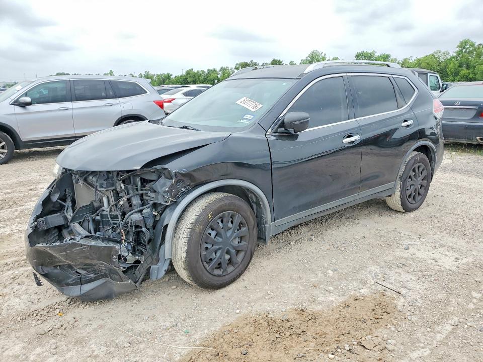 2016 Nissan Rogue VIN KNMAT2MT7GP622298 COPART salvage auction — FRONT END, Tx - Salvage Vehicle Title, sold $1,900 on 2026-07-24 (photo 1)