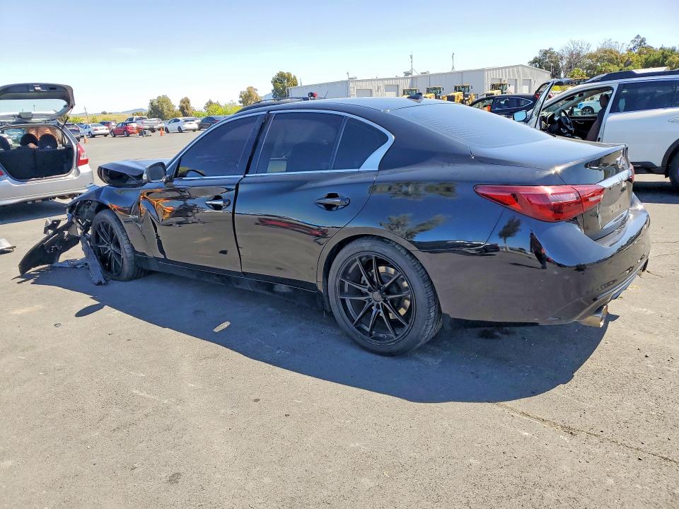 2018 Infiniti Q50 VIN JN1EV7AP3JM357519 COPART salvage auction — FRONT END, Ca - Salvage Certificate, sold $1,050 on 2026-07-06 (photo 2)