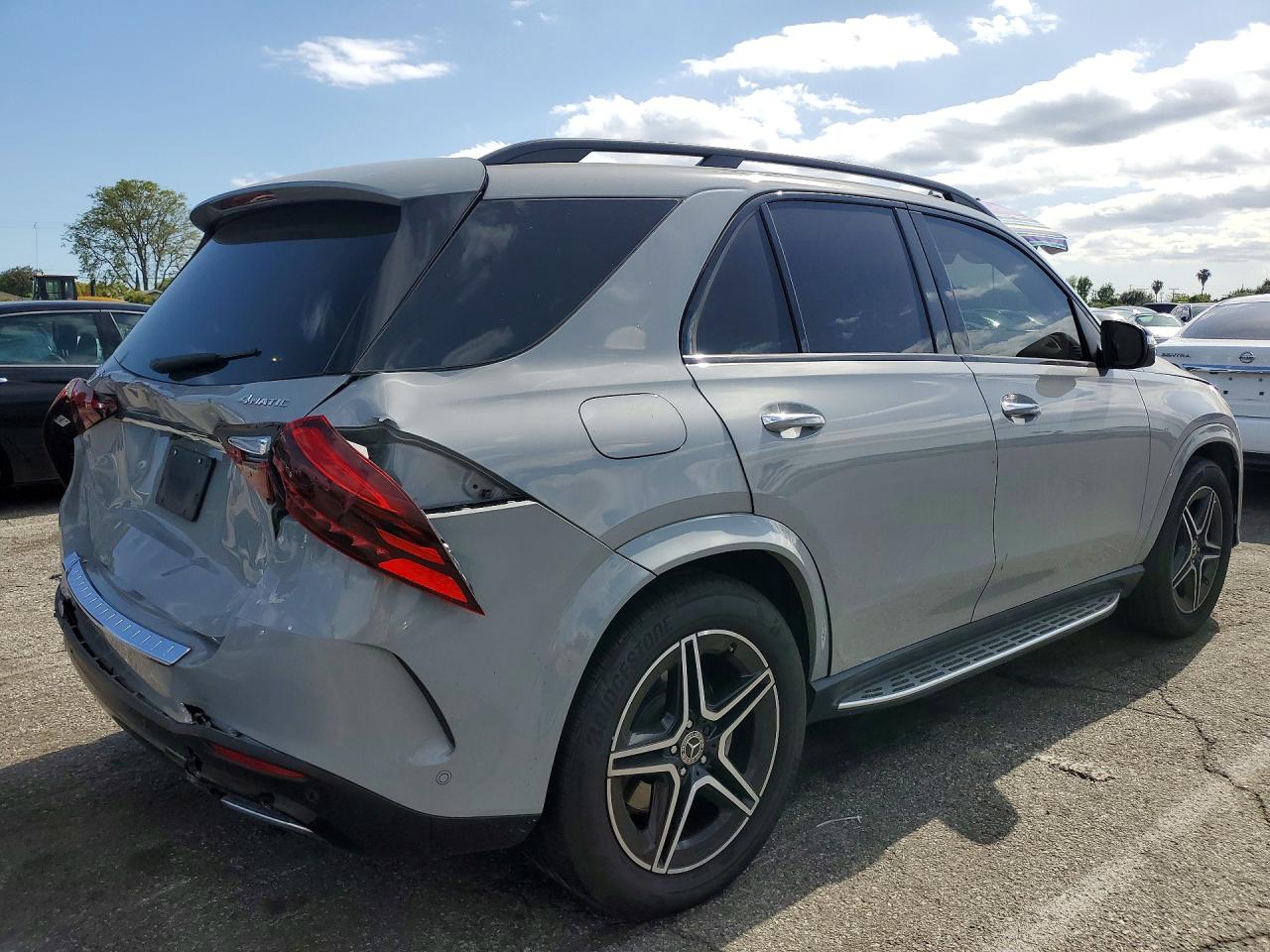 2024 Mercedes-Benz GLE-Class VIN 4JGFB4GB6RB027140 COPART salvage auction — Rear End, CA - SALVAGE CERTIFICATE, sold $40,750 on 2026-06-30 (photo 3)