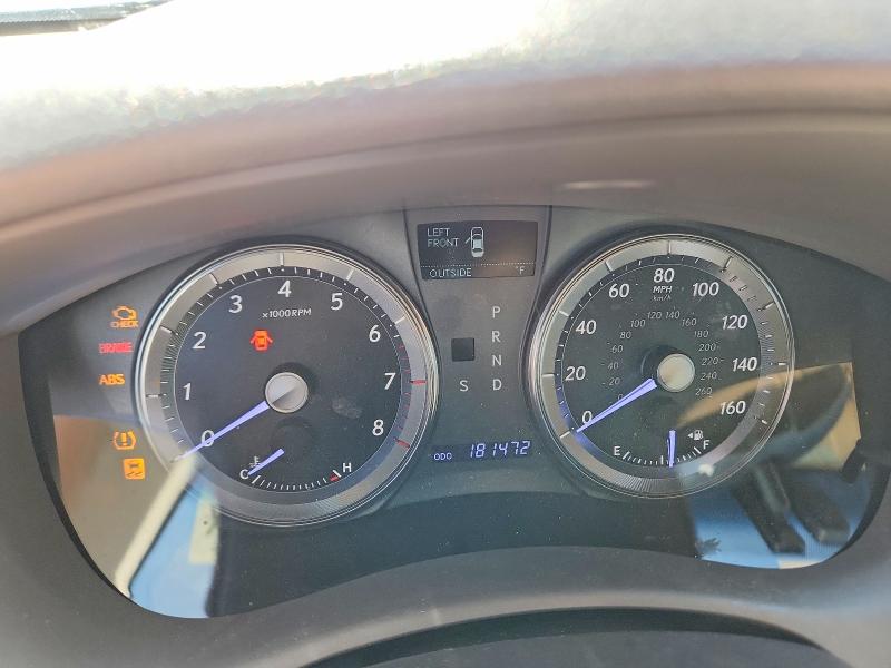 2012 Lexus ES VIN JTHBK1EG6C2484150 COPART salvage auction — FRONT END, Ok - Cert Of Title-Salvage, sold $825 on 2026-07-08 (photo 9)
