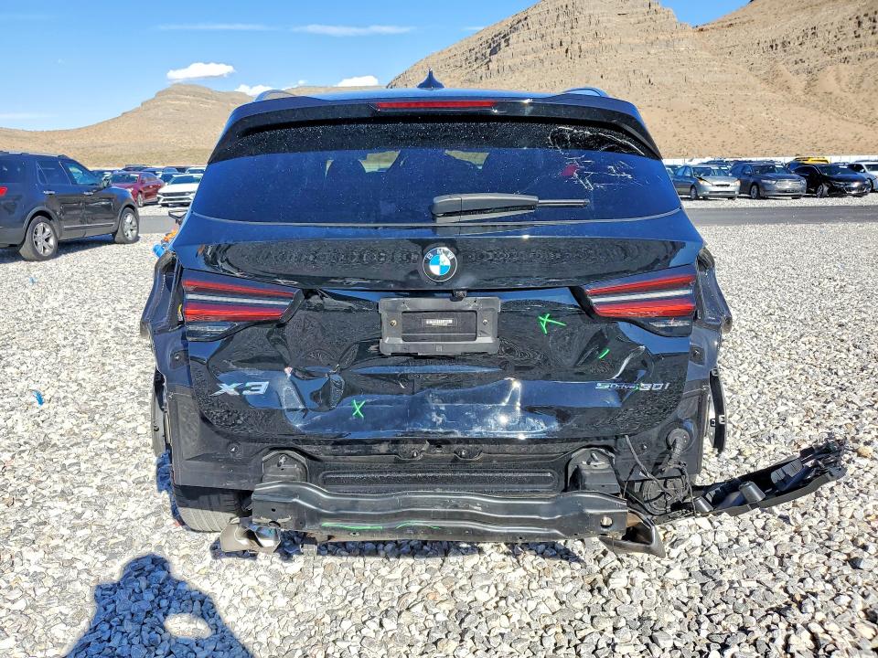 2023 BMW X3 VIN WBX47DP01PN191258 COPART salvage auction — REAR END, Nv - Salvage Title, sold $16,700 on 2026-07-08 (photo 6)