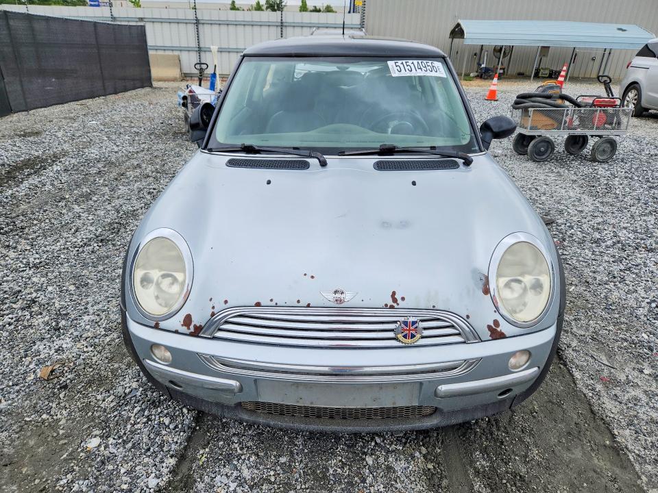 2002 Mini Cooper VIN WMWRC33422TC32776 COPART salvage auction — REAR END, Sc - Cert Of Title-Salvage, sold $250 on 2026-07-06 (photo 5)