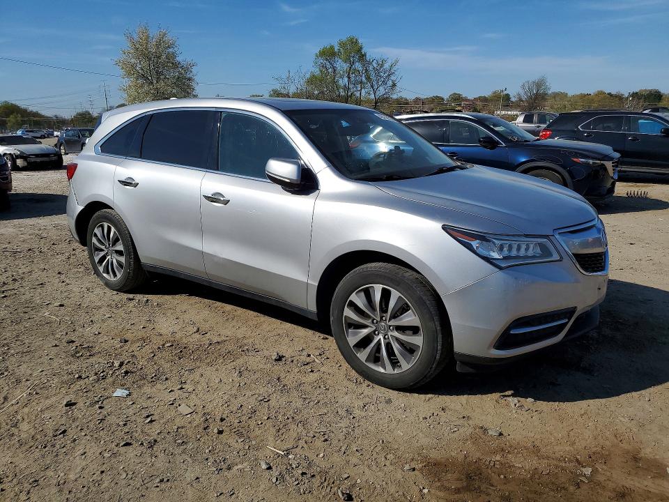 2015 Acura Mdx VIN 5FRYD4H66FB005252 COPART salvage auction — REAR END, Md - Cert Of Salvage > 75% Damage, sold $2,650 on 2026-07-02 (photo 4)